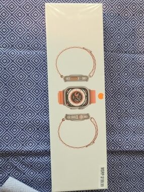 Smart Watch with Orange Sport Band